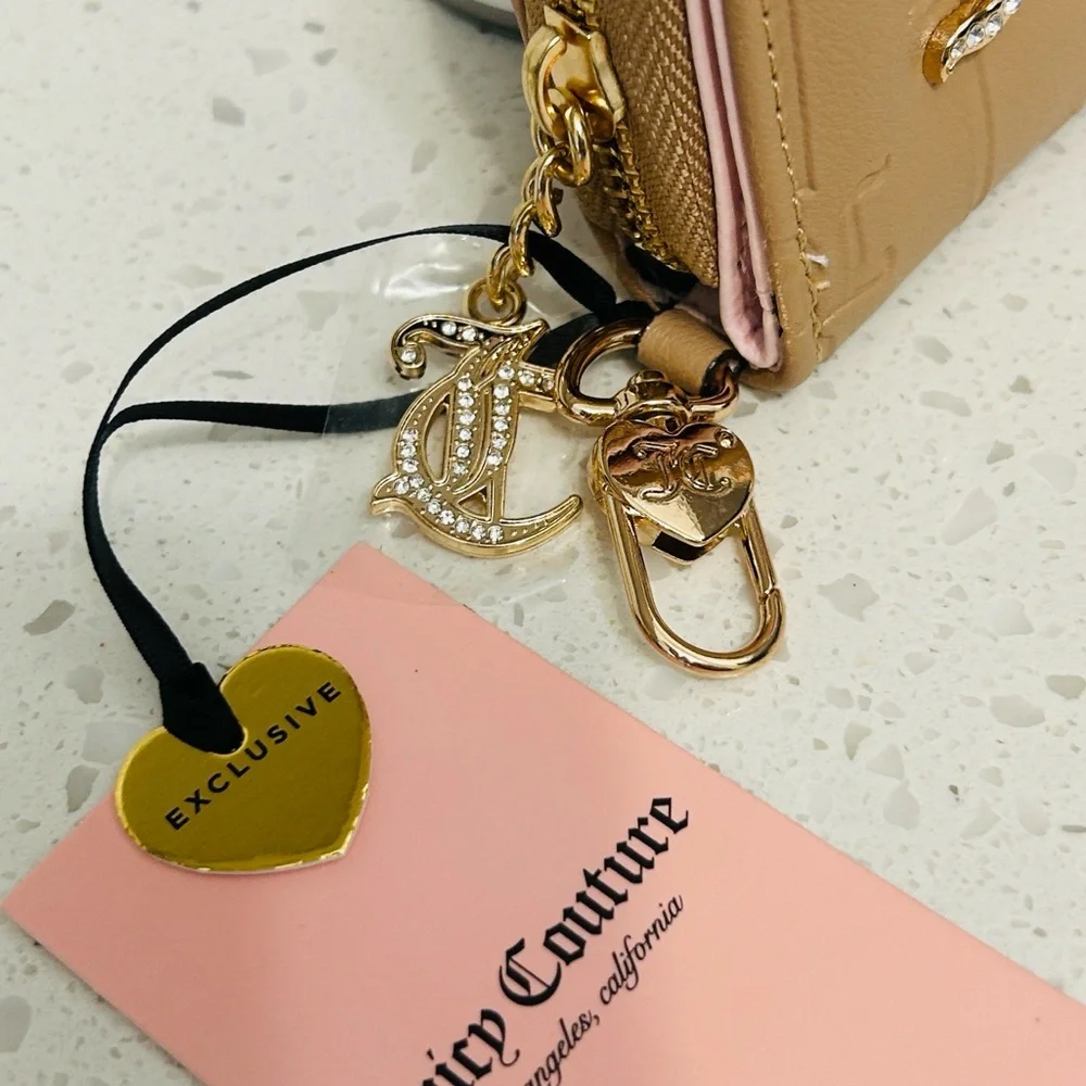 🪞Juicy Couture Drama Queen Mirror Wallet Pecan NWT💎